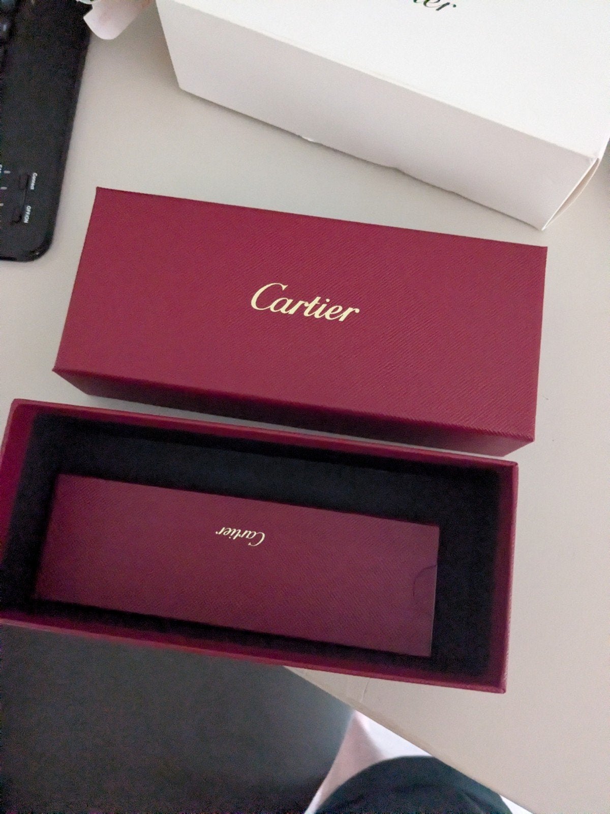 Cartier zonnebril omdoos - originele verpakking, Sieraden, Tassen en Uiterlijk, Overige Accessoires, Ophalen of Verzenden, Zo goed als nieuw