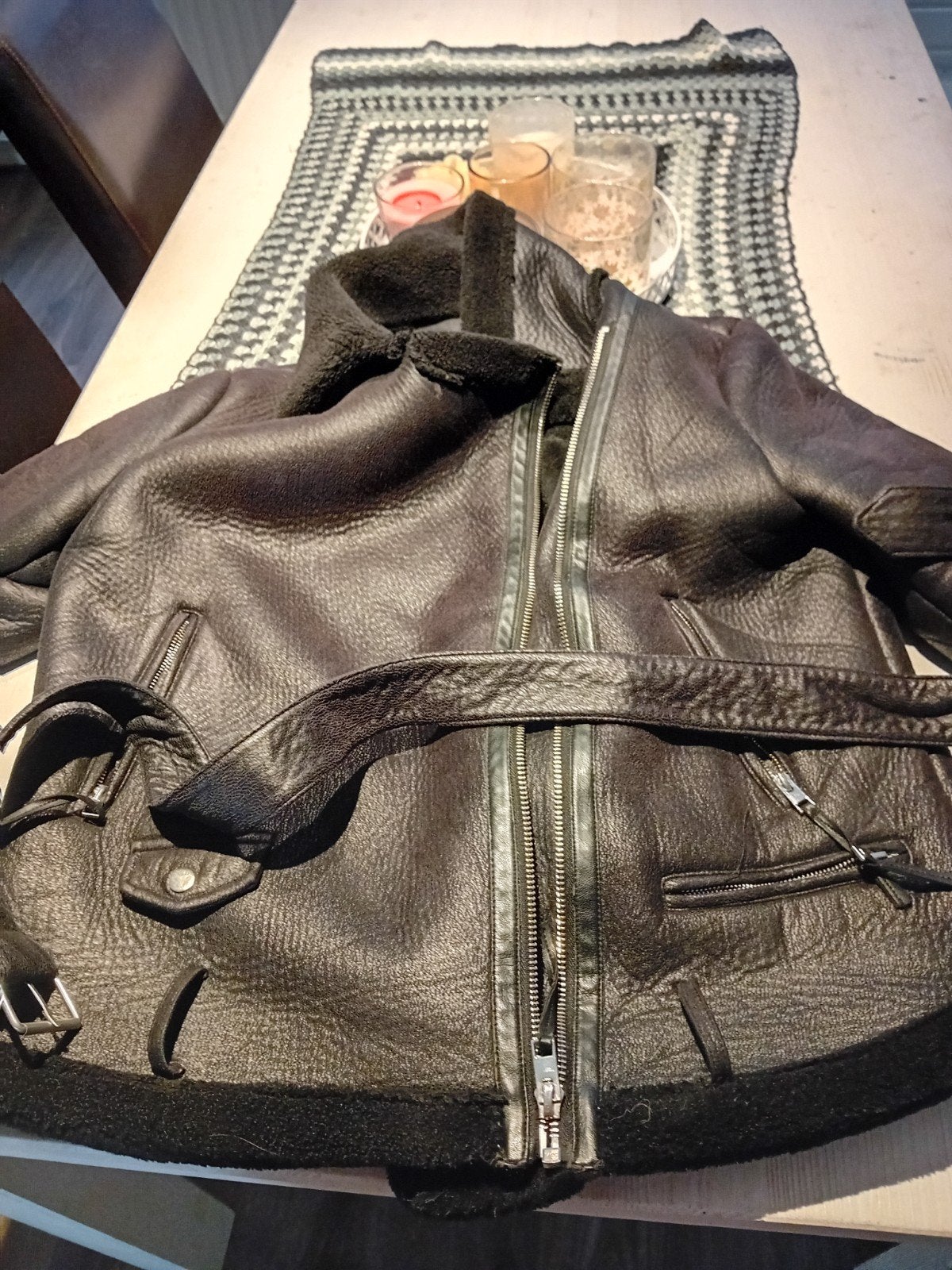 piloten jas, Zwart, Maat 46/48 (XL) of groter, Ophalen of Verzenden, Zo goed als nieuw