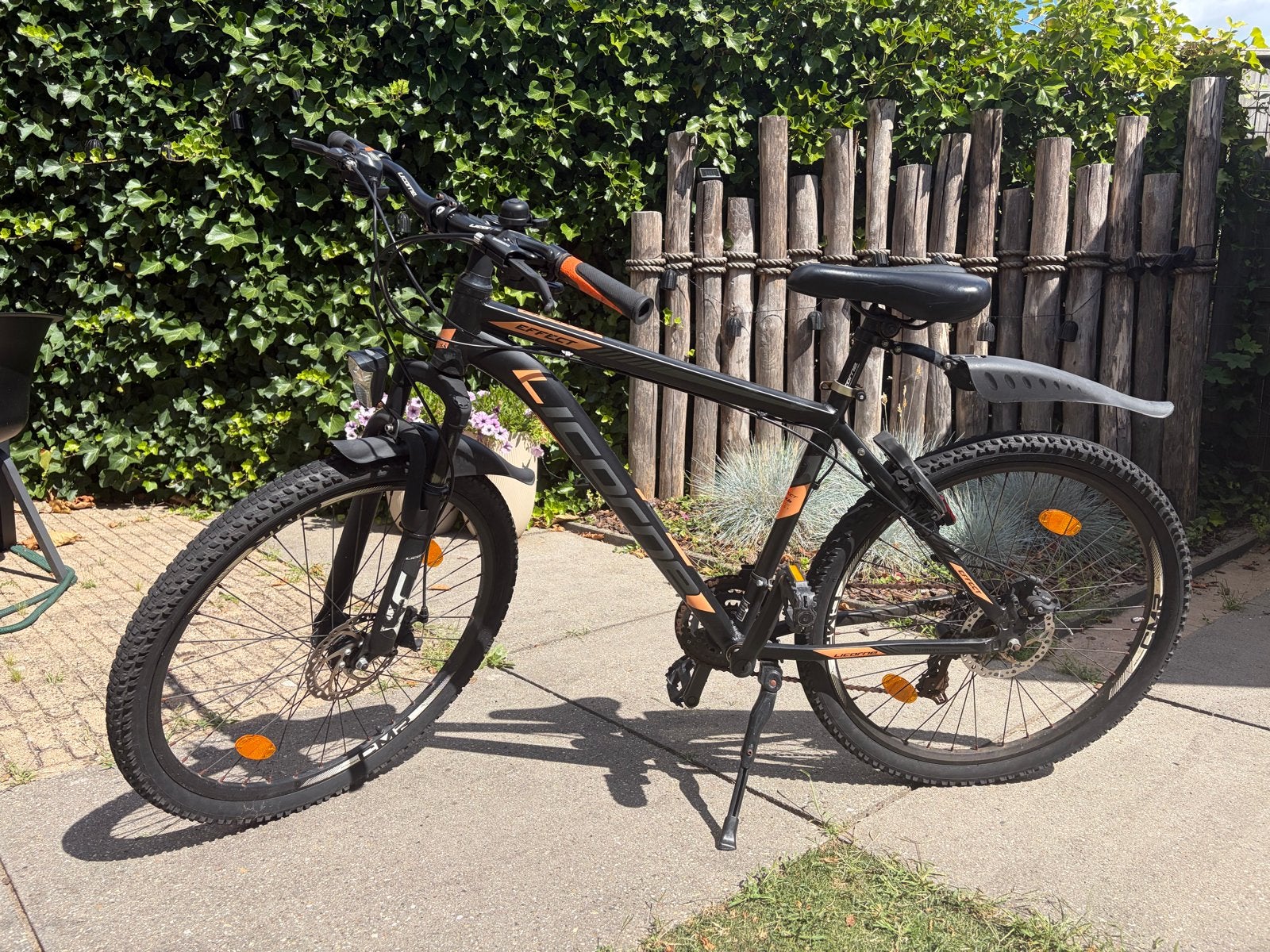 Licorne Mountainbike - Zwart/Oranje - 18 inch frame, Hardtail, Heren, 45 tot 49 cm, Zo goed als nieuw