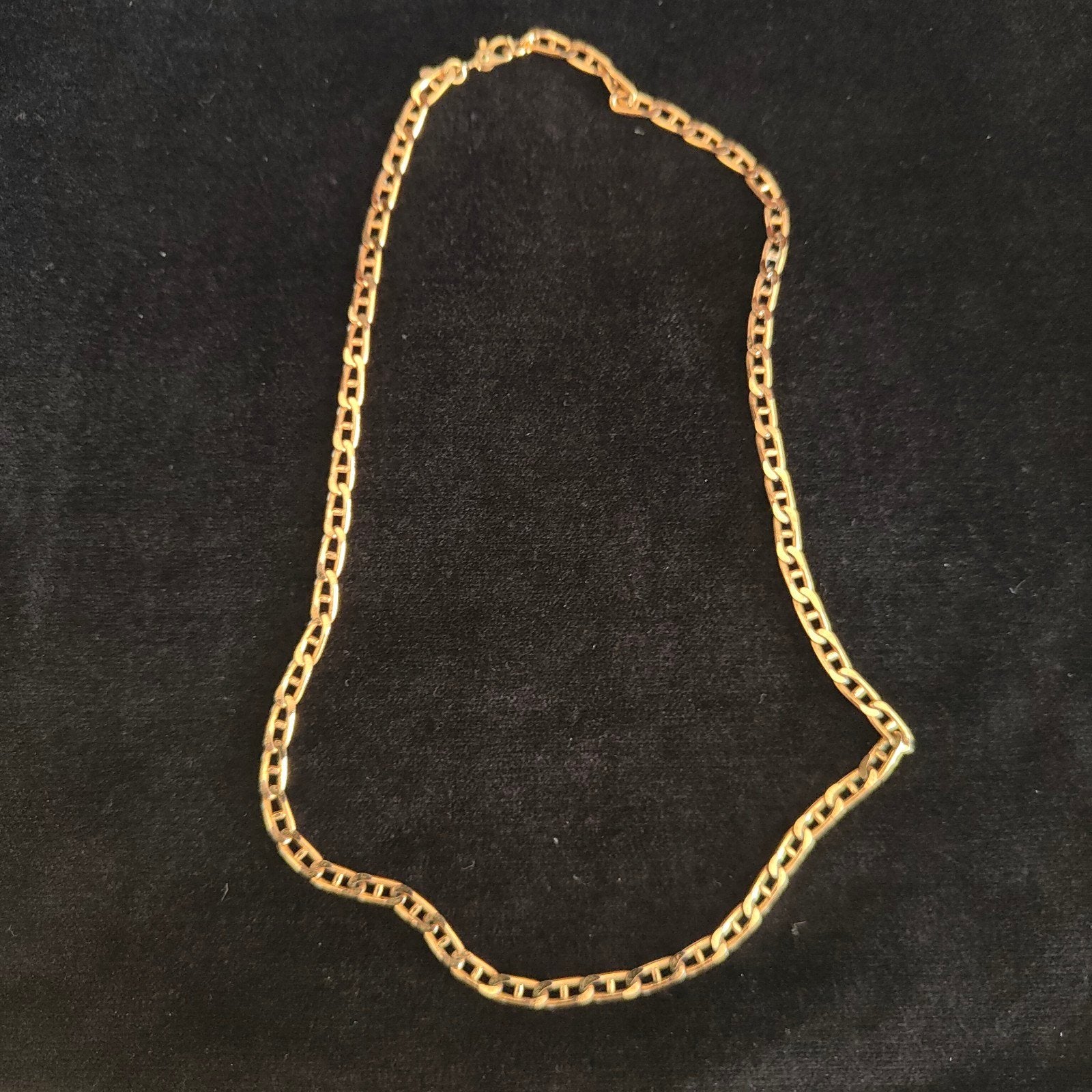 Gold plated Figaro schakel ketting van Monet, Sieraden, Tassen en Uiterlijk, Ophalen of Verzenden, Nieuw, Goud, Overige materialen