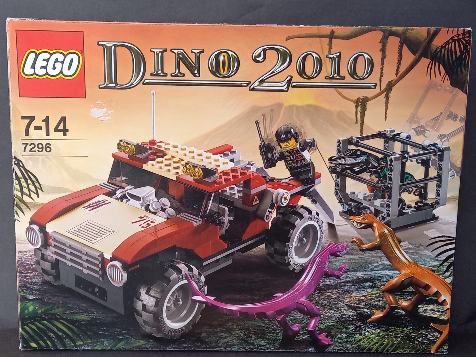 Lego Dino 2010 Trapper Car minifig ZGAN Jurassic World 7296, Compleet, Jurassic World, Lego, Ophalen of Verzenden