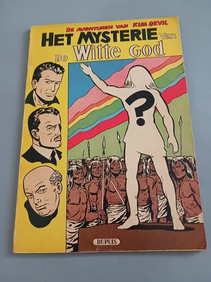 Kim Devil, Mysterie vd Witte God, 1ste druk goede staat, Boeken, Eén stripboek, Ophalen of Verzenden, Gelezen