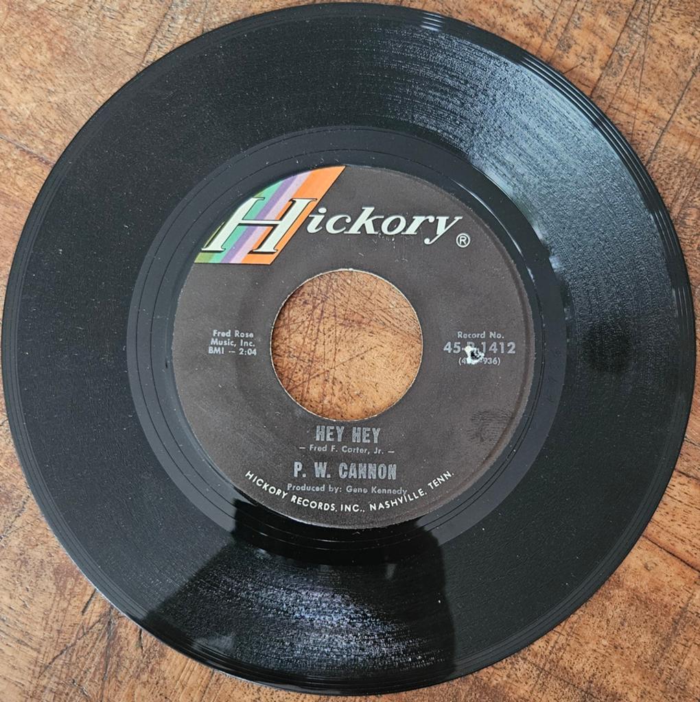 P.W. Cannon - Hey hey ( 7-inch vinyl singel), Ophalen of Verzenden, Gebruikt