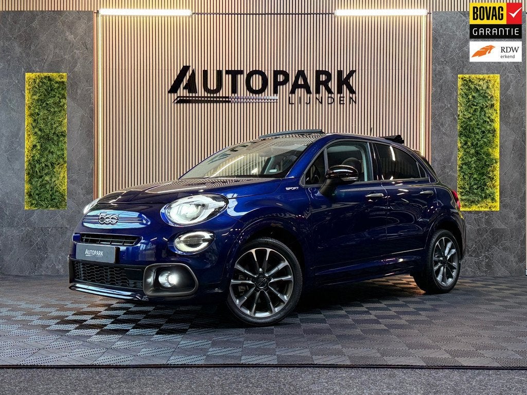 Fiat 500X 1.5 Hybrid Sport |Cabrio| Keyless | Camera | Halfl, Auto's, Fiat, 1380 kg, Gebruikt, 4 cilinders, Blauw
