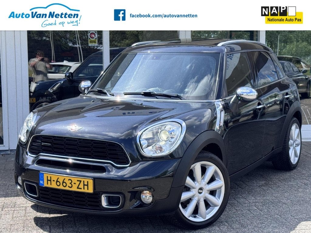 Mini Countryman 1.6 Cooper S Pepper, Auto's, Euro 5, Gebruikt, Leder en Stof, Zwart