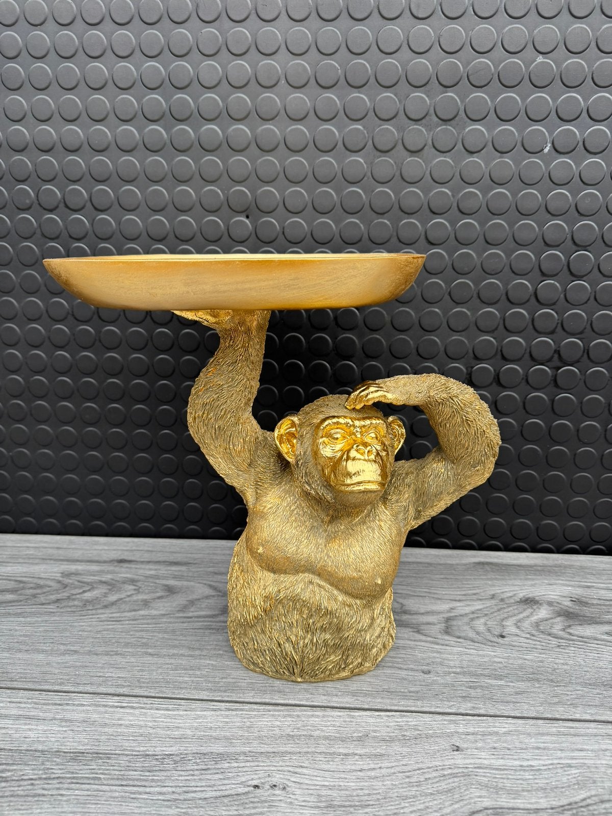 chimpansee met dienblad 32hoog 35breed/Nieuw!, Ophalen of Verzenden, Nieuw