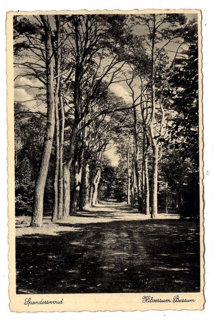Hilversum 1936 weg naar Bussum, Verzenden, 1920 tot 1940, Gelopen, Noord-Holland