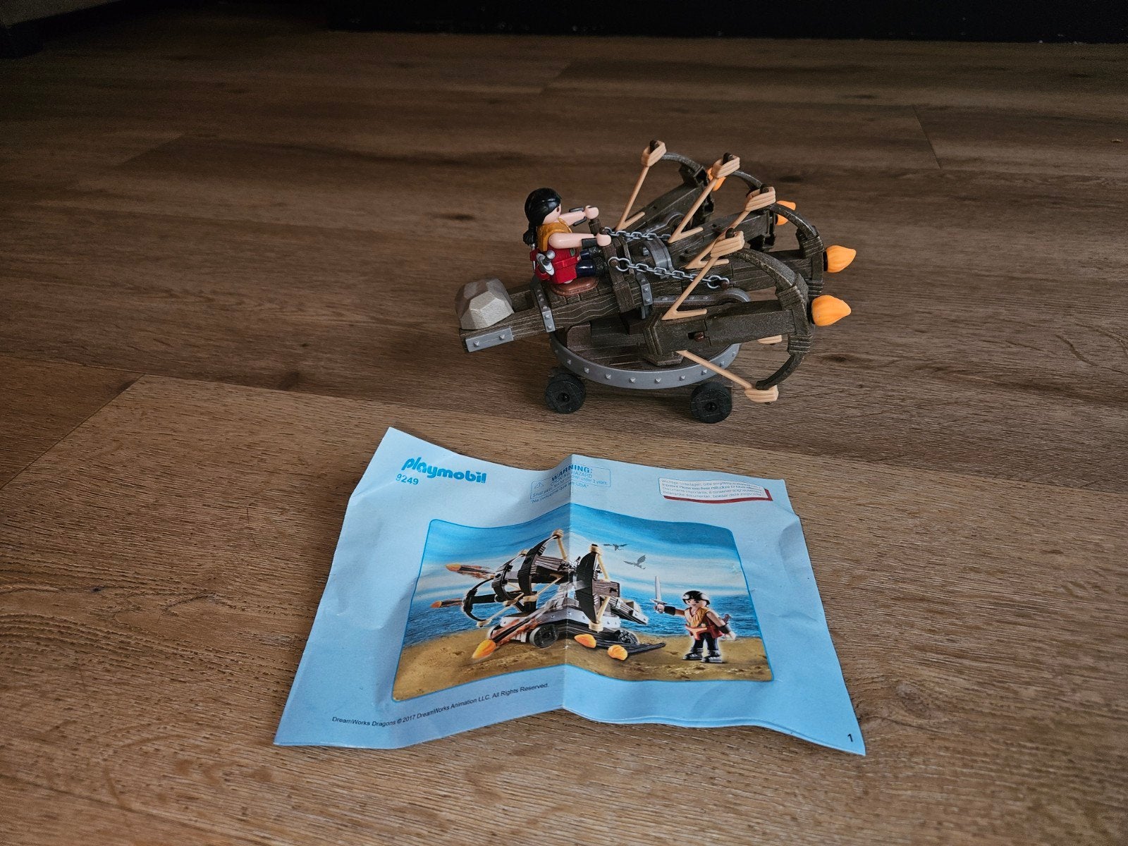 Playmobil Dragons 9249 Katapult met Viking, Kinderen en Baby's, Speelgoed | Playmobil, Complete set, Voertuig, Ophalen of Verzenden