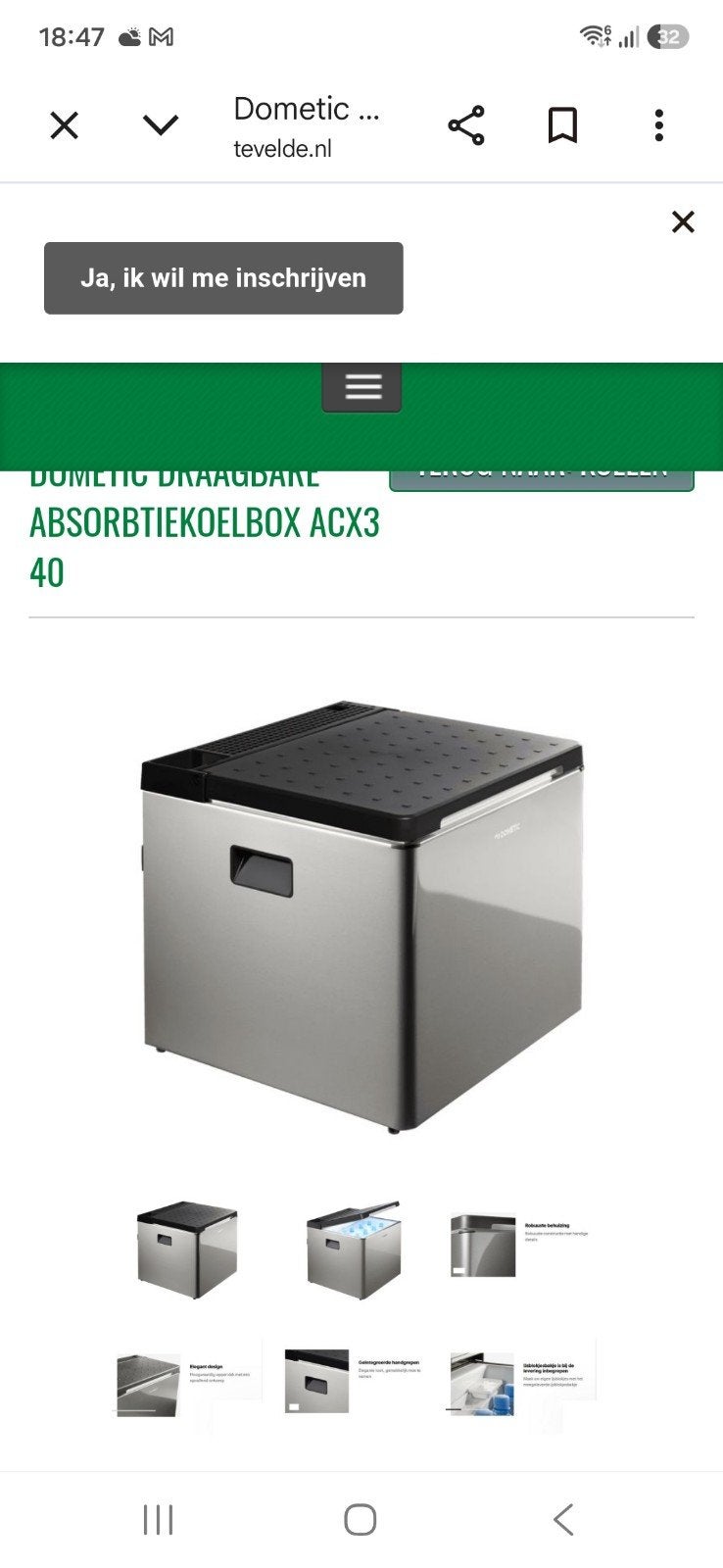 Dometic koelbox., Caravans en Kamperen, Kampeeraccessoires, Ophalen, Gebruikt