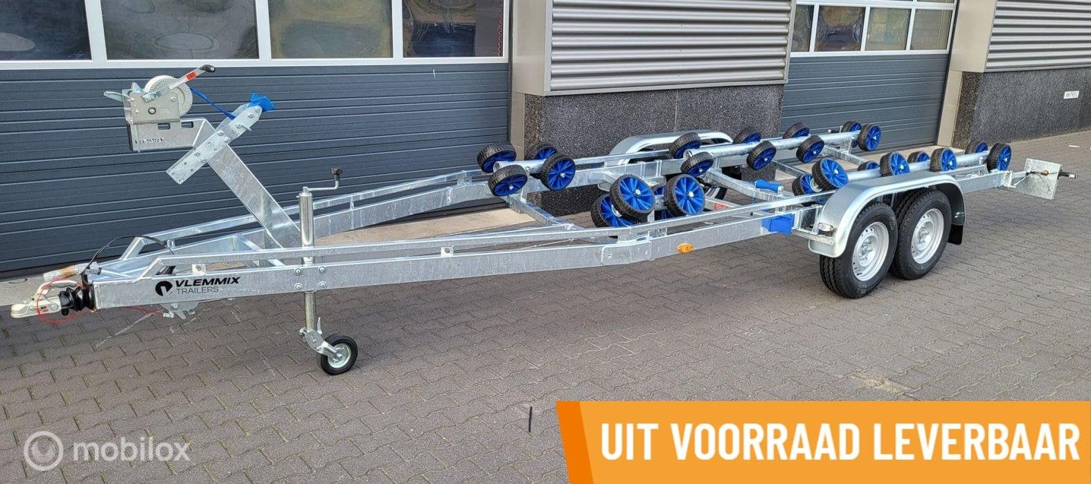 Boottrailer 7.8m 2700kg flexroller LED verlichting wegklap, Watersport en Boten, Boottrailers, Nieuw, Overige typen, Dubbelassig (tandemas)