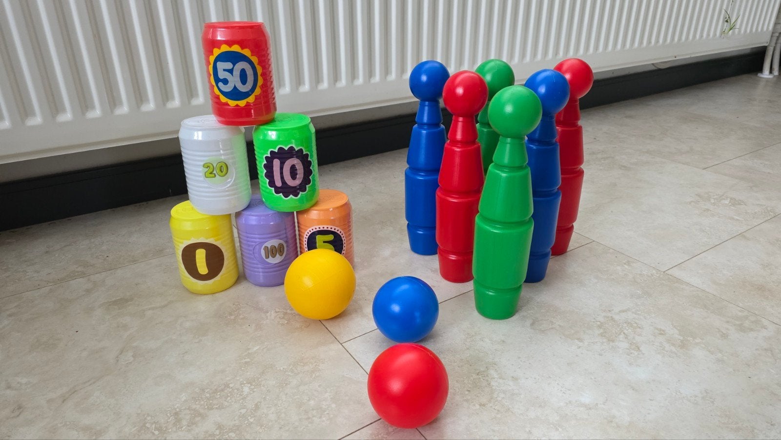 Kegelspel en blikgooien set voor kinderen, Ophalen of Verzenden