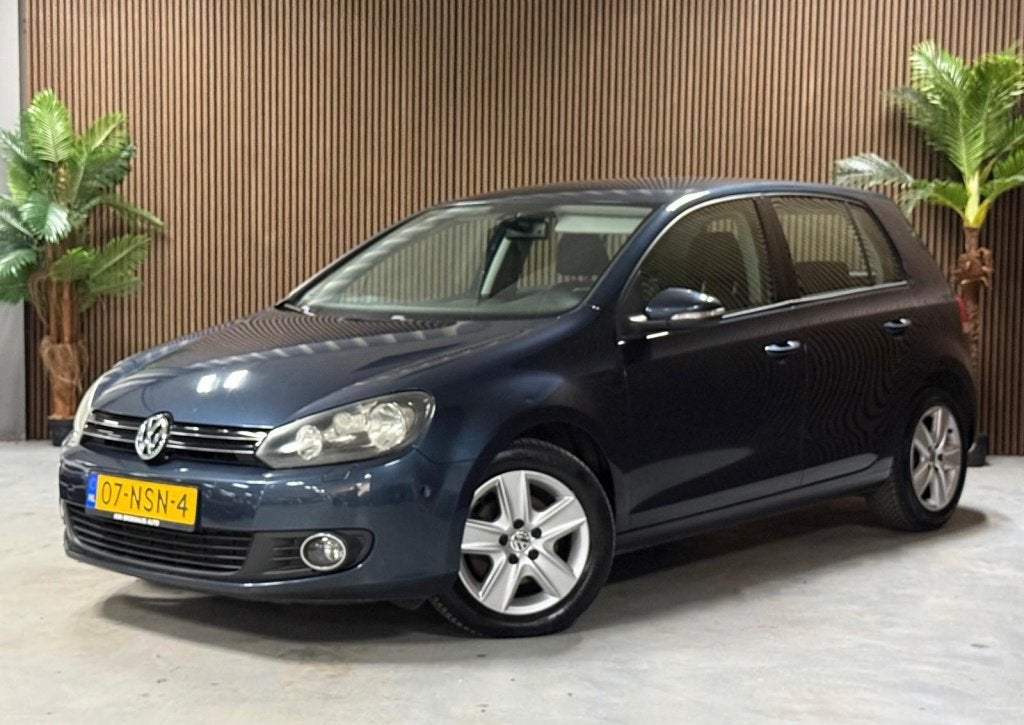 Volkswagen Golf 1.4 TSI Highline (bj 2009, automaat), Auto's, Euro 5, Gebruikt, 4 cilinders, Blauw