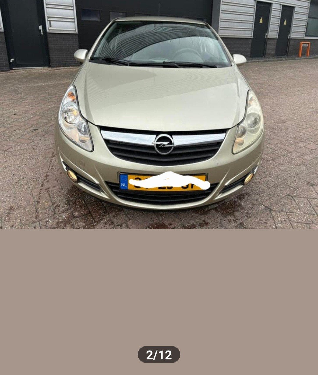 Opel Corsa 1.2 16V 3D WR 2008 Beige, Auto's, Opel, Voorwielaandrijving, 450 kg, 40 €/maand, 1229 cc