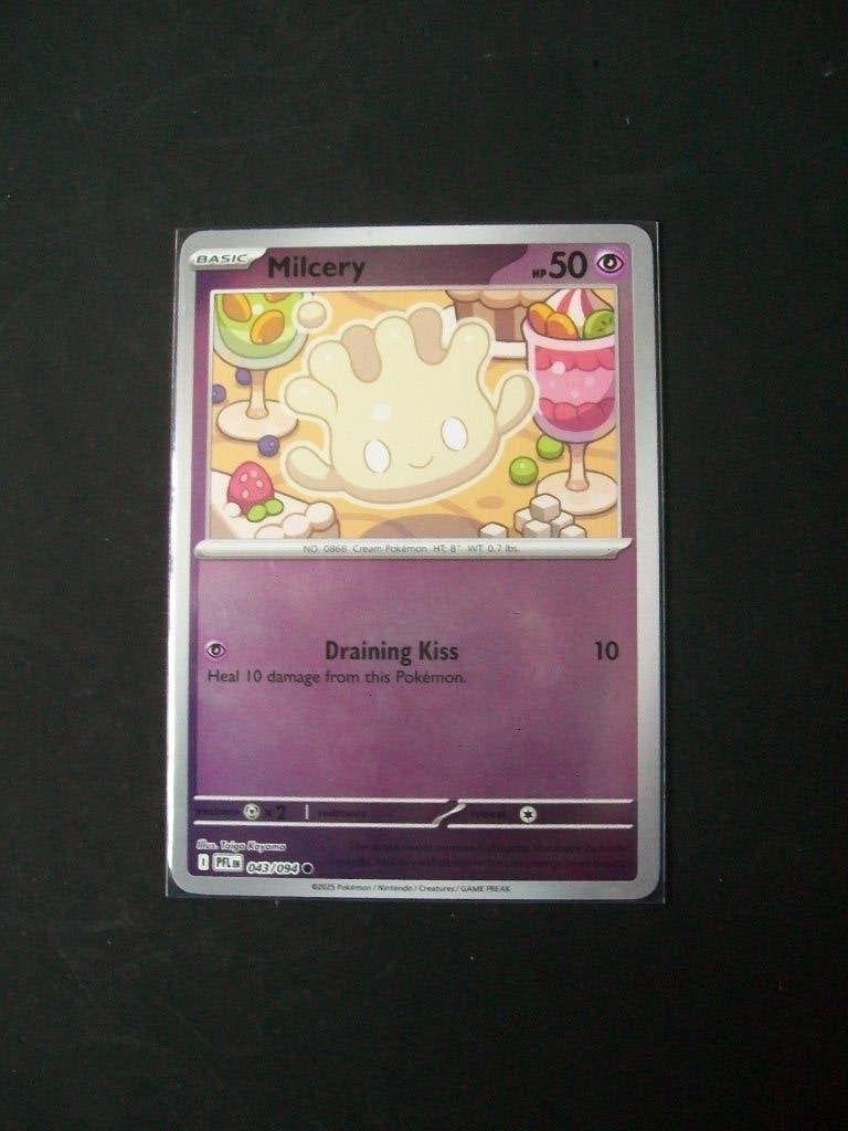 3266. Nieuwe Pokemon Kaart MILCERY Holofoil HP 50 (043/094), Verzenden, Nieuw, Losse kaart, Foil