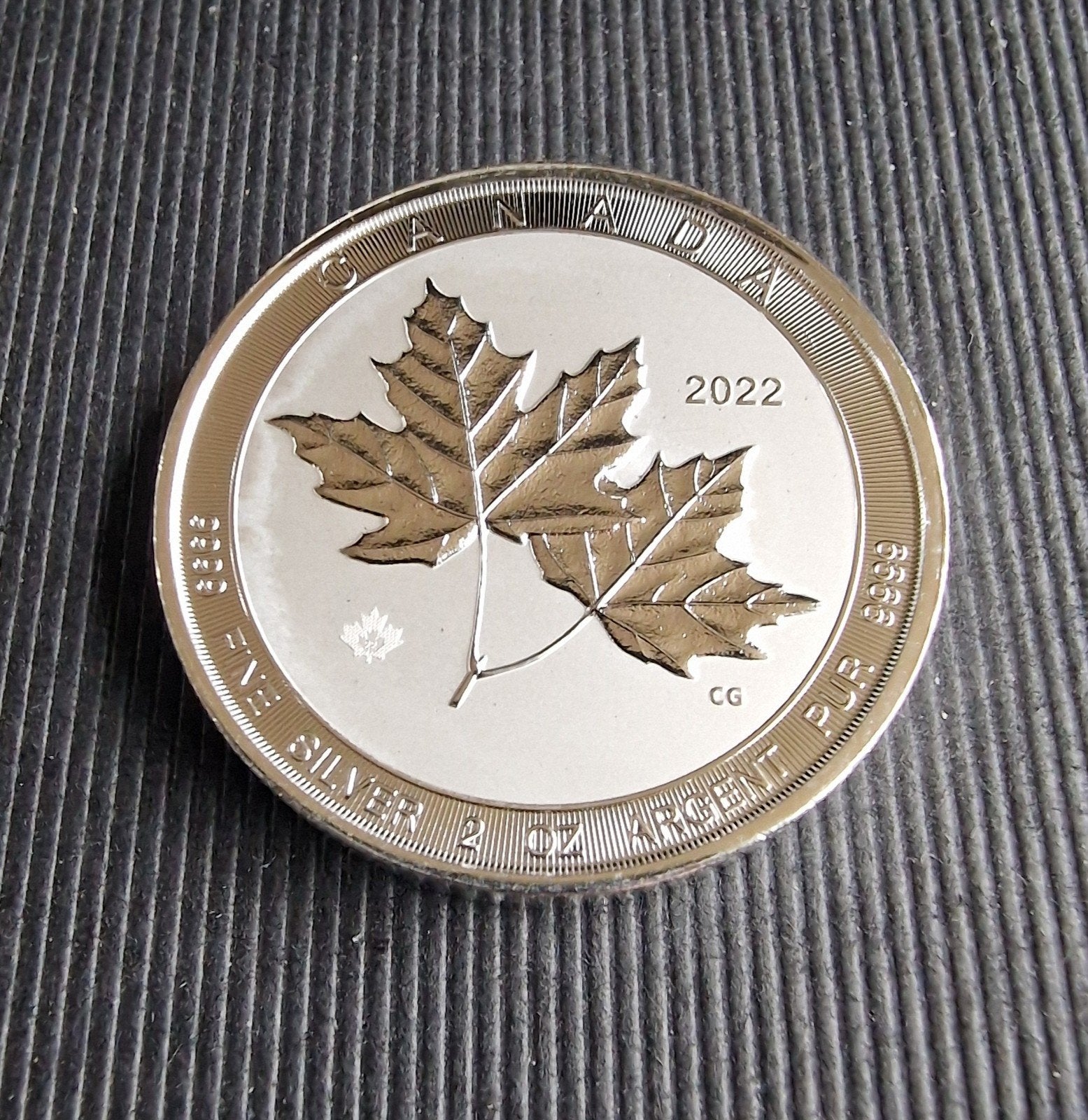 2 oz Zilvere TWIN - MAPLE - LEAF 2022., Ophalen of Verzenden, Zilver