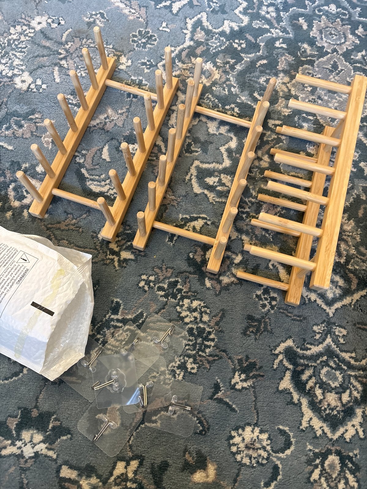 IKEA boekenrek hack met plakhaakjes, Hout, Beige, Nieuw, Ophalen of Verzenden