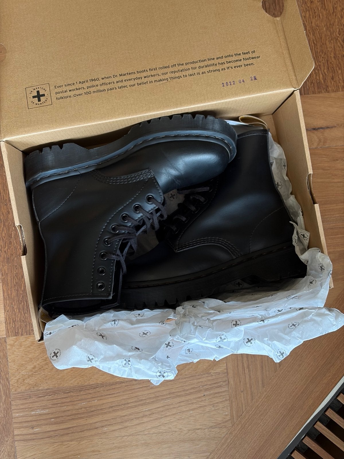 Dr. Martens Vegan 1460 Bex Mono, Ophalen, Zo goed als nieuw, Zwart, Lage of Enkellaarzen