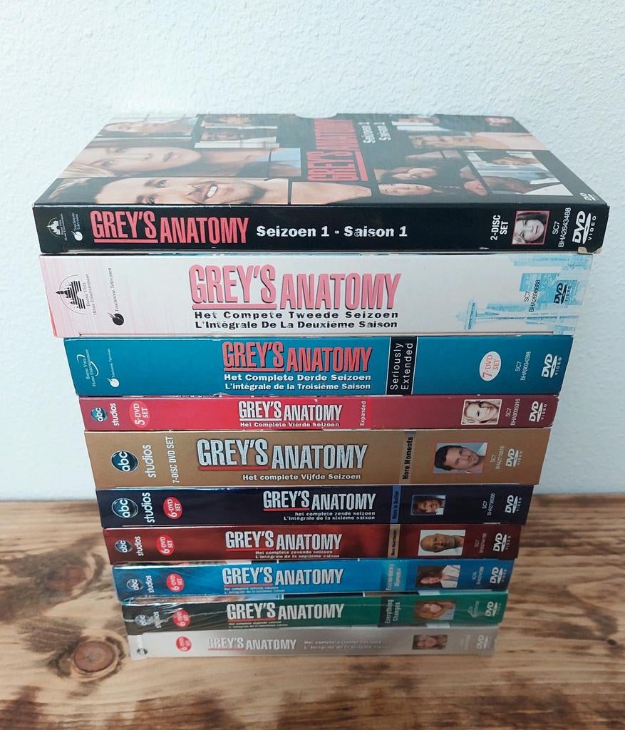 Grey's Anatomy seizoen 1 t/m 9, Cd's en Dvd's, Vanaf 12 jaar, Ophalen of Verzenden, Zo goed als nieuw, Drama