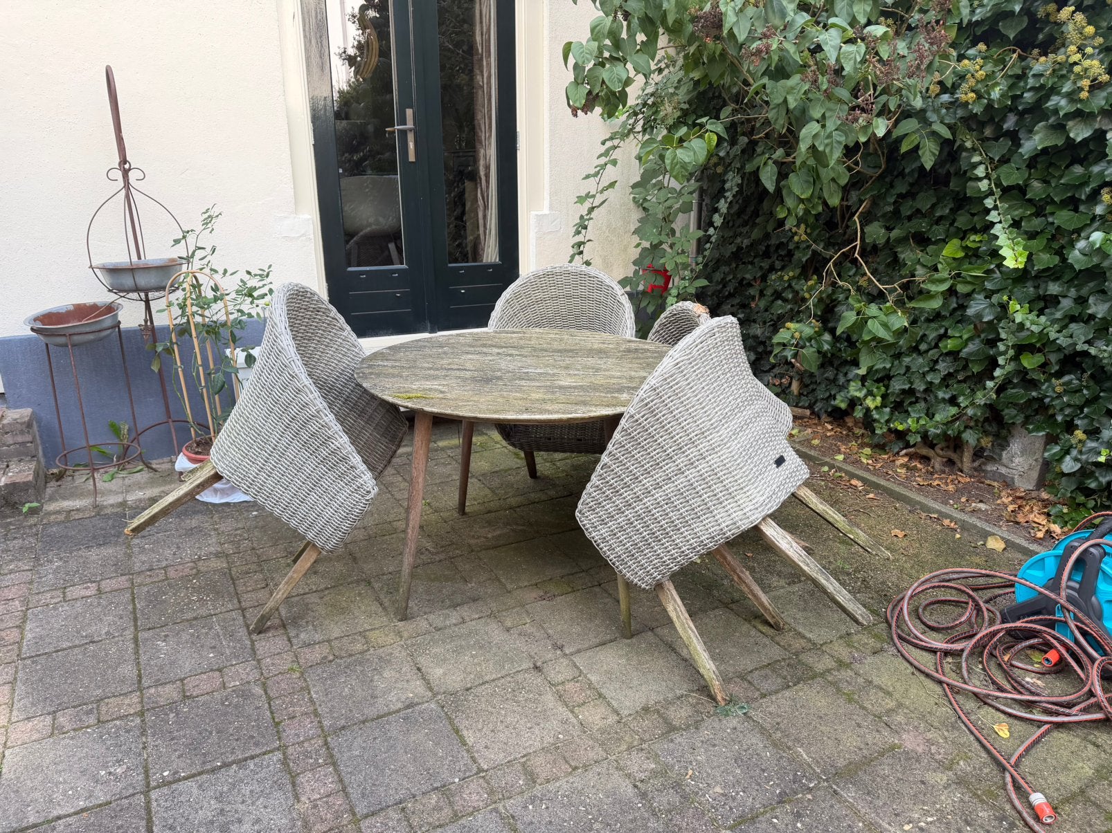 Gratis af te halen. Teakhouten tuinset, Ophalen, Teakhout