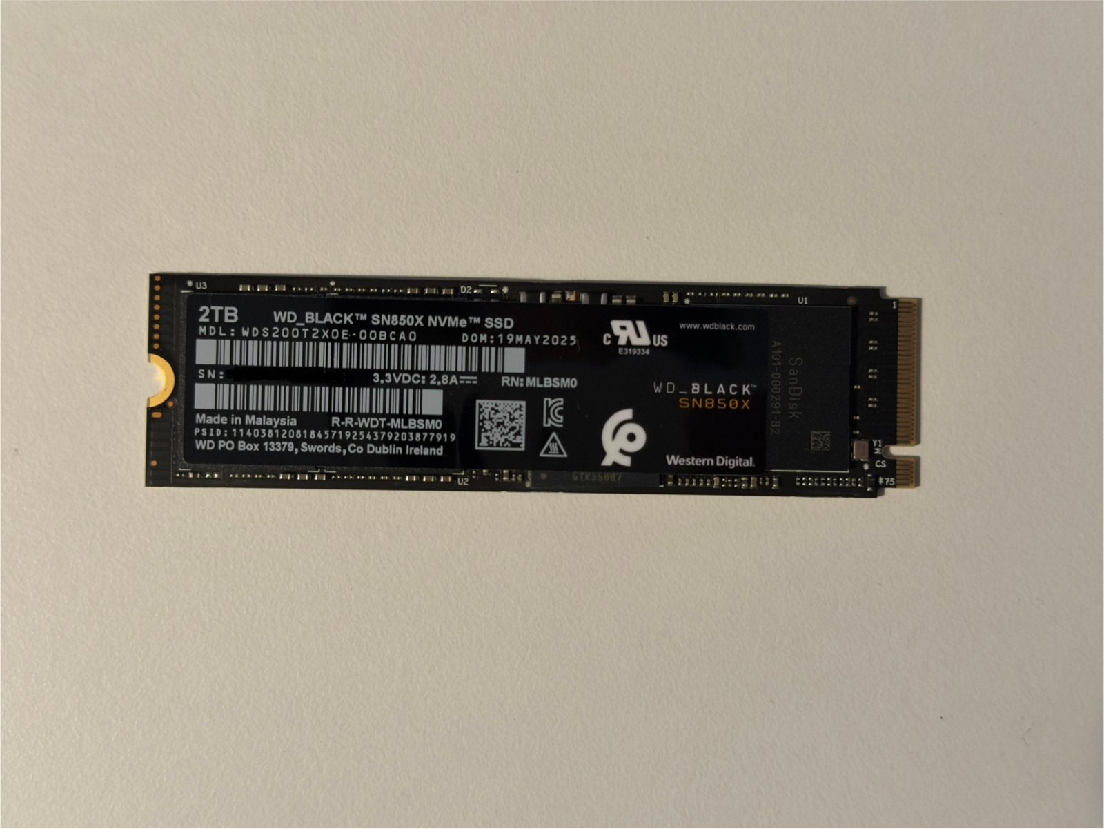 WD Black SN850X NVMe M.2 SSD 2TB, Computers en Software, Harde schijven, Intern, Server, SSD, Ophalen of Verzenden