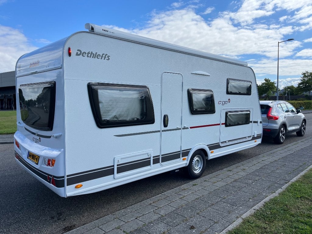 Dethleffs 525 KR Up! c'go Luifel, voortent, airco en mover, Kachel, Rondzit, Particulier, Hefbed