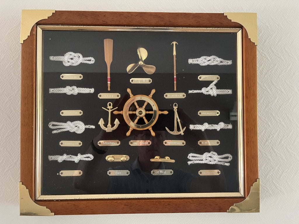Nautisch knopenbord., Ophalen, Minder dan 50 cm, Schilderij, 5 – 50