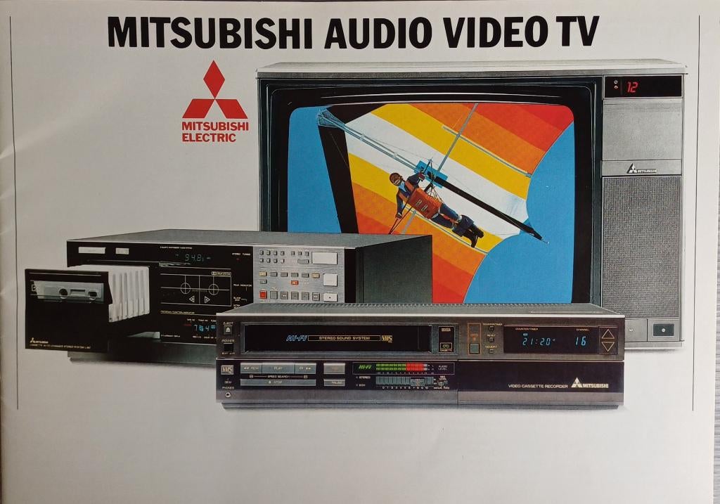 Vintage Mitsubishi  HiFi Audio en Video Catalogus 1985/86, Ophalen of Verzenden, Audio en Video