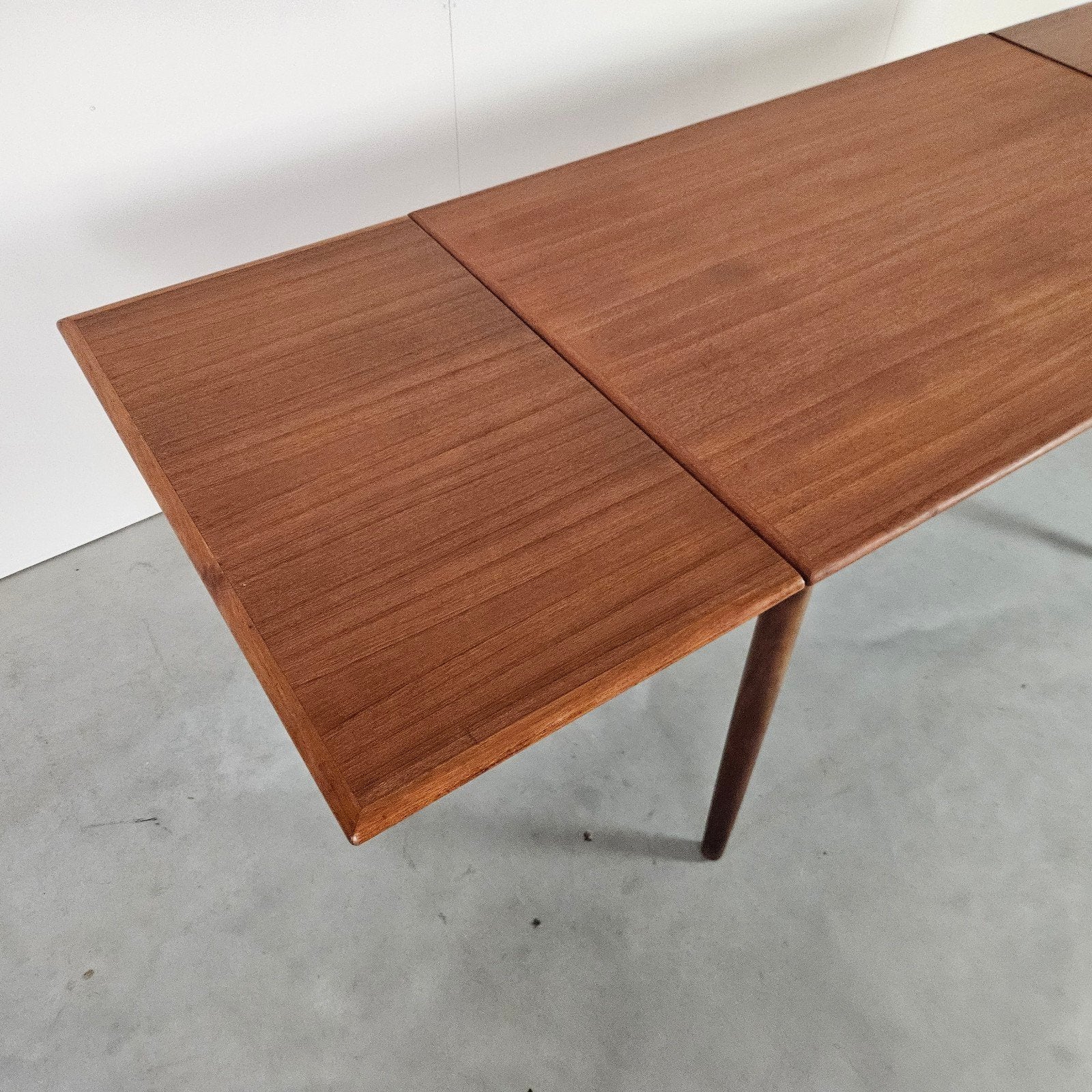 Vintage uitschuifbare eettafel teak, Ophalen of Verzenden