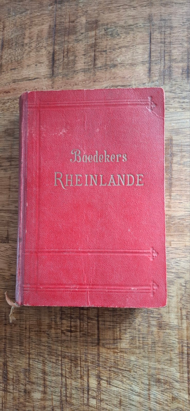 Boedekers Rheinlande Reisgids 1912 - Zeldzaam Duits Stratenb, Ophalen of Verzenden
