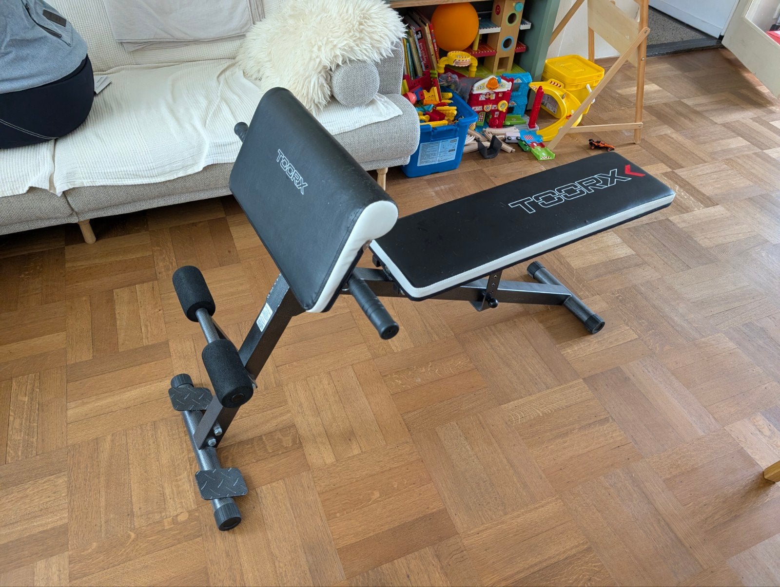 Toorx WBX-40 Buik- en Rugtrainer - Gebruikt, Ophalen, Krachtstation, Metaal, Buik