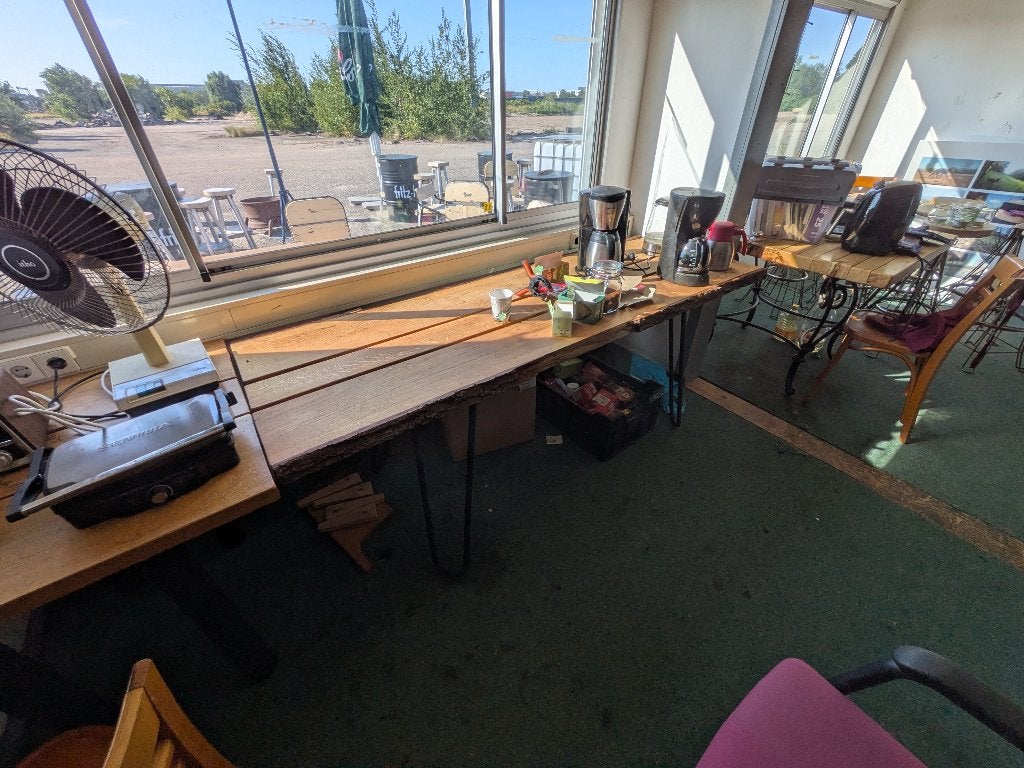 eiken tafel, Ophalen, Eikenhout, 200 cm of meer, 50 tot 100 cm