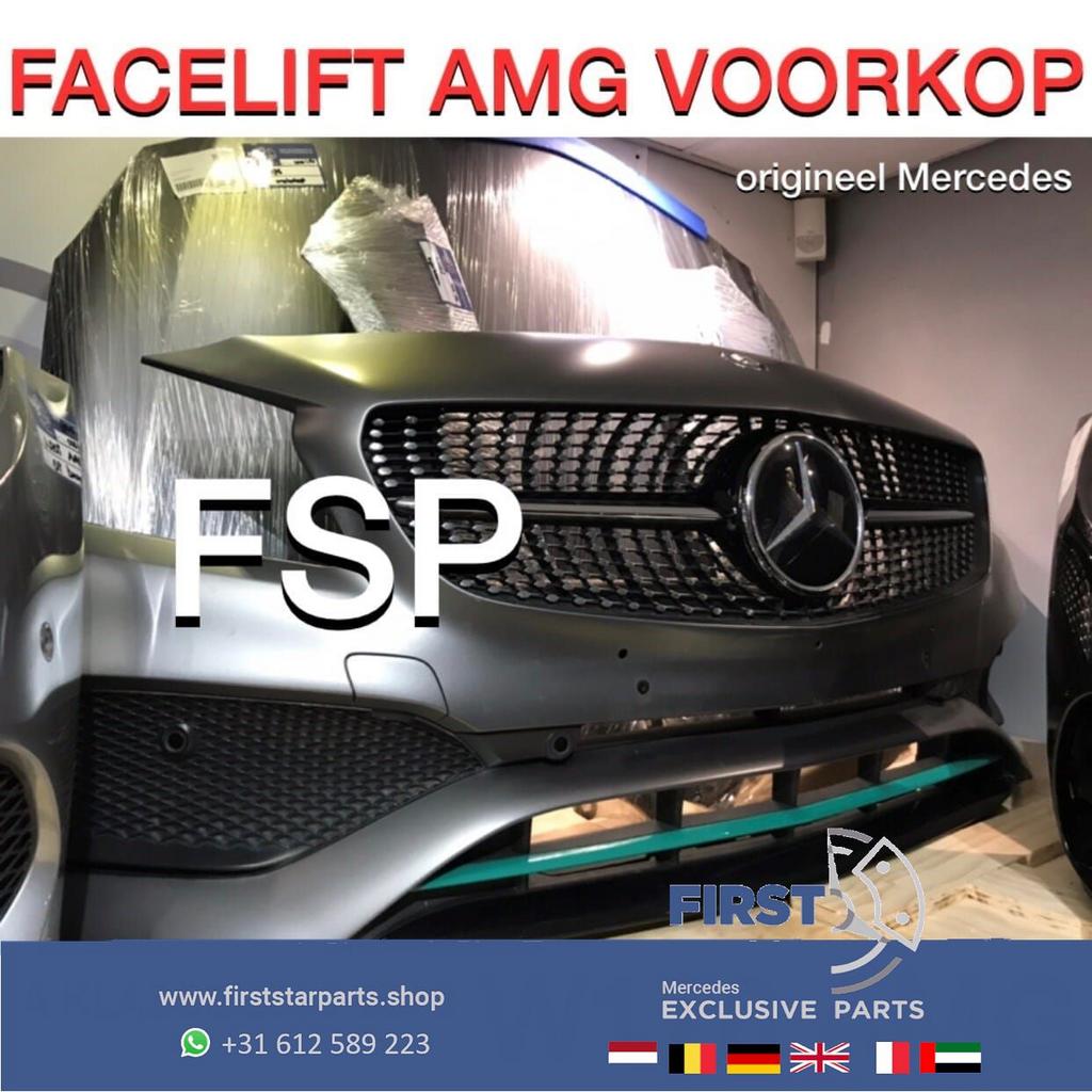 W176 FACELIFT AMG VOORKOP Mercedes A Klasse 2012-2018 GRIJS, Gebruikt, -, Voor, Ophalen of Verzenden