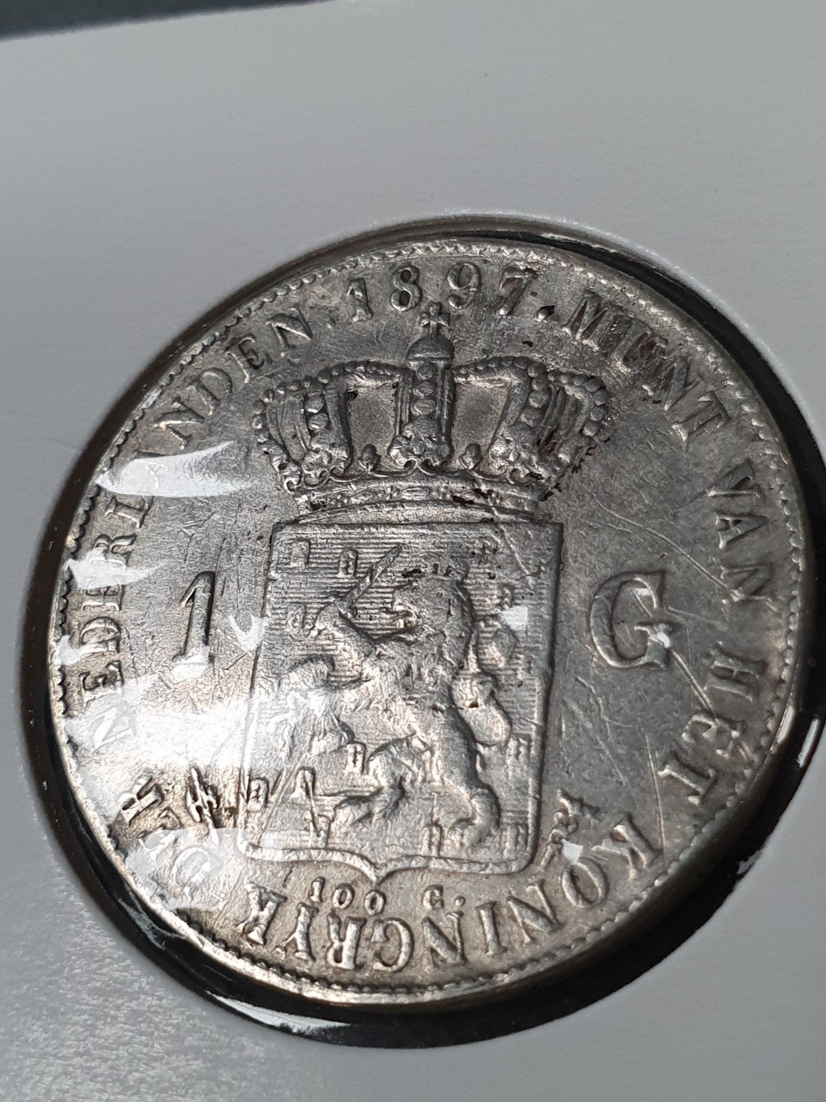 2 Zilveren 1 Gulden munten Koningin Wilhelmina (1892 & 1897), Postzegels en Munten, Munten | Nederland, 1 gulden, Setje, Zilver
