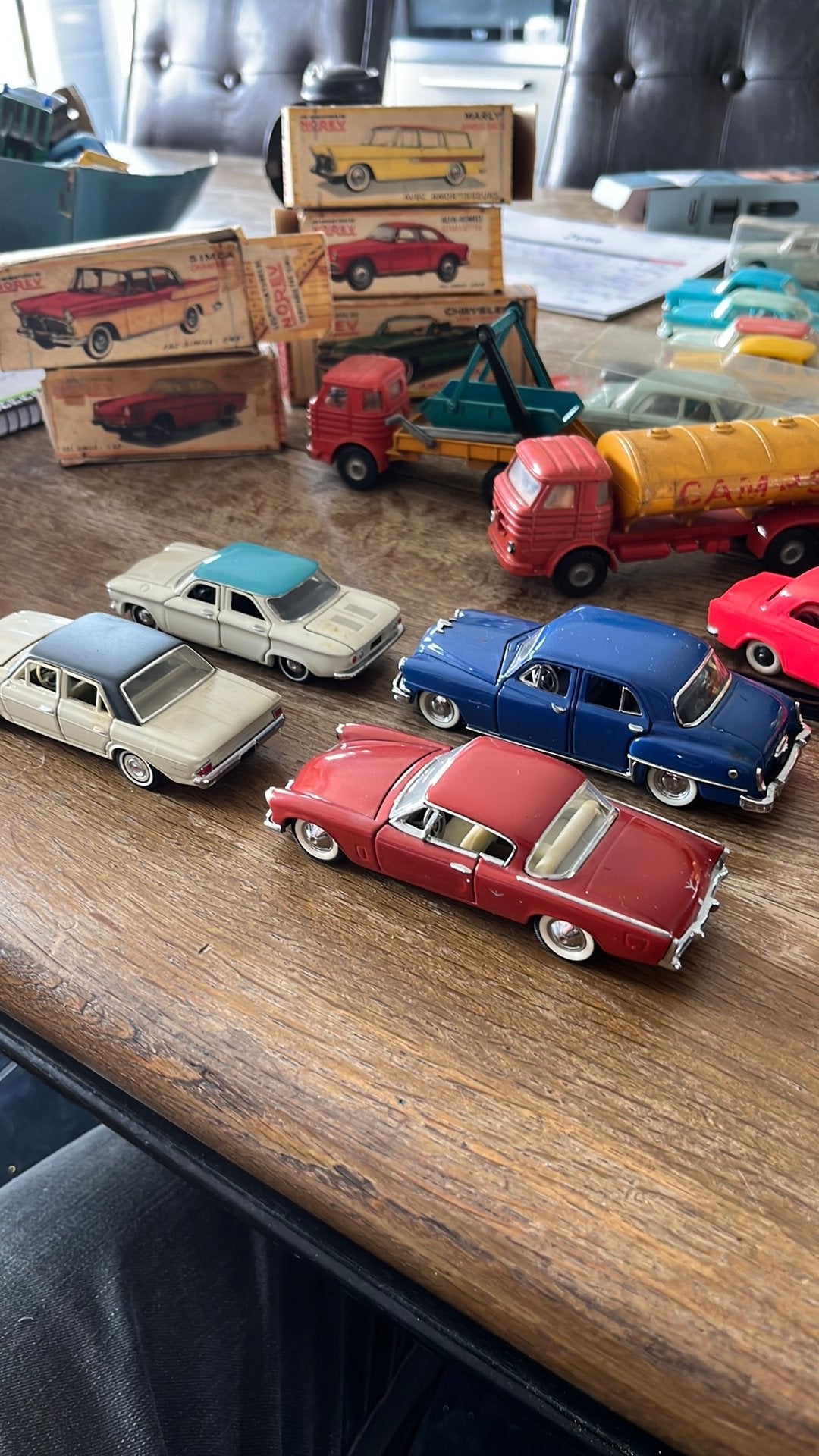 4 Franklin Mint modellen uit de jaren 80 schaal 1/43, Ophalen of Verzenden, Zo goed als nieuw, Auto, Overige merken