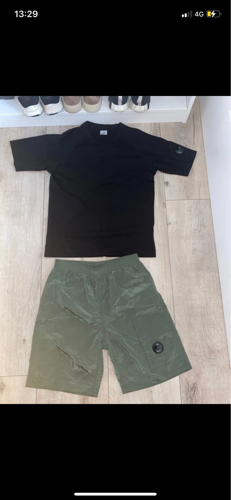 C.P. Company T-shirt en korte broek set - Maat M, Kleding | Heren, Ophalen of Verzenden, Zo goed als nieuw