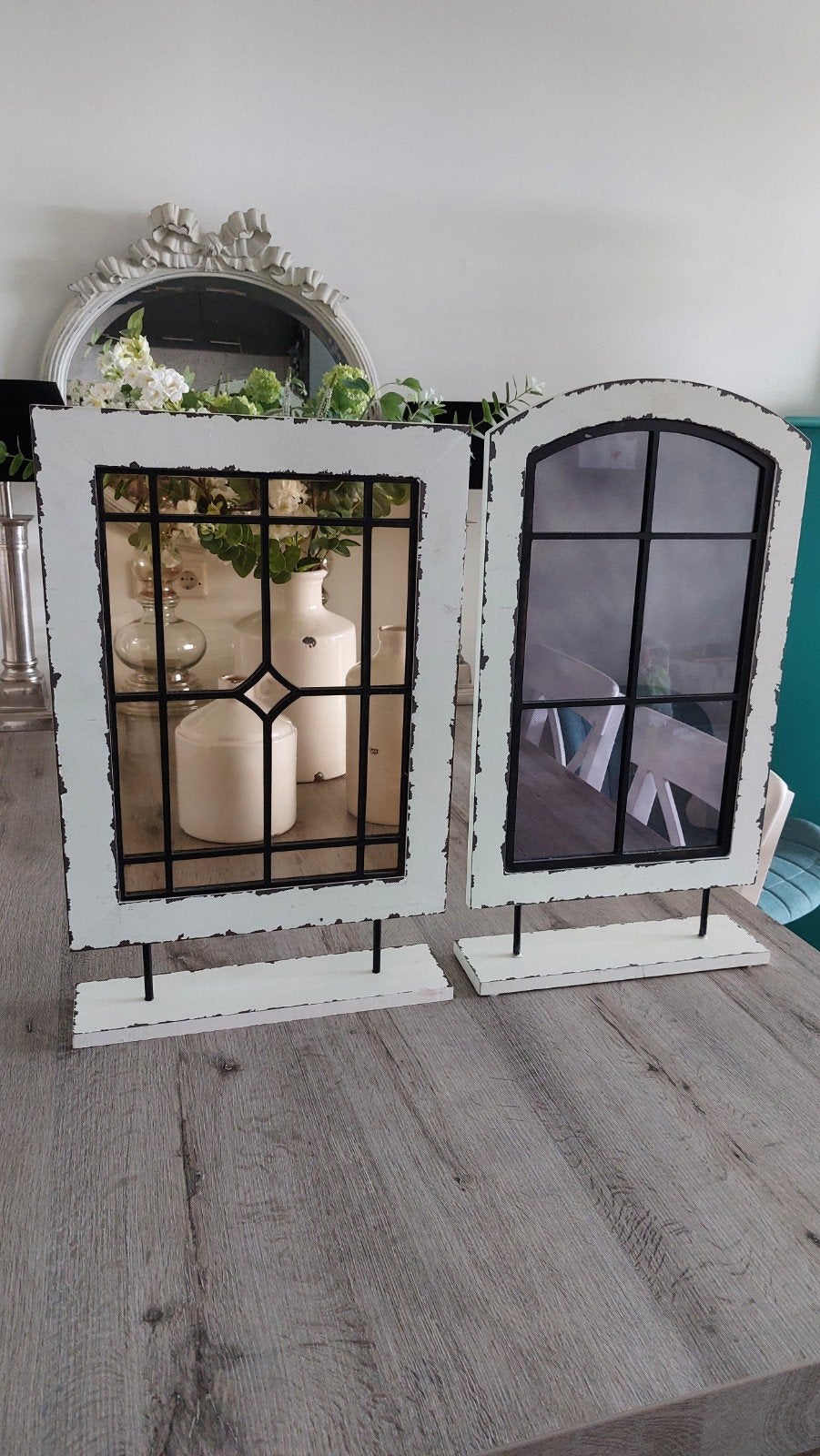 2 brocante raampjes voor 25 €, Antiek en Kunst, Ophalen