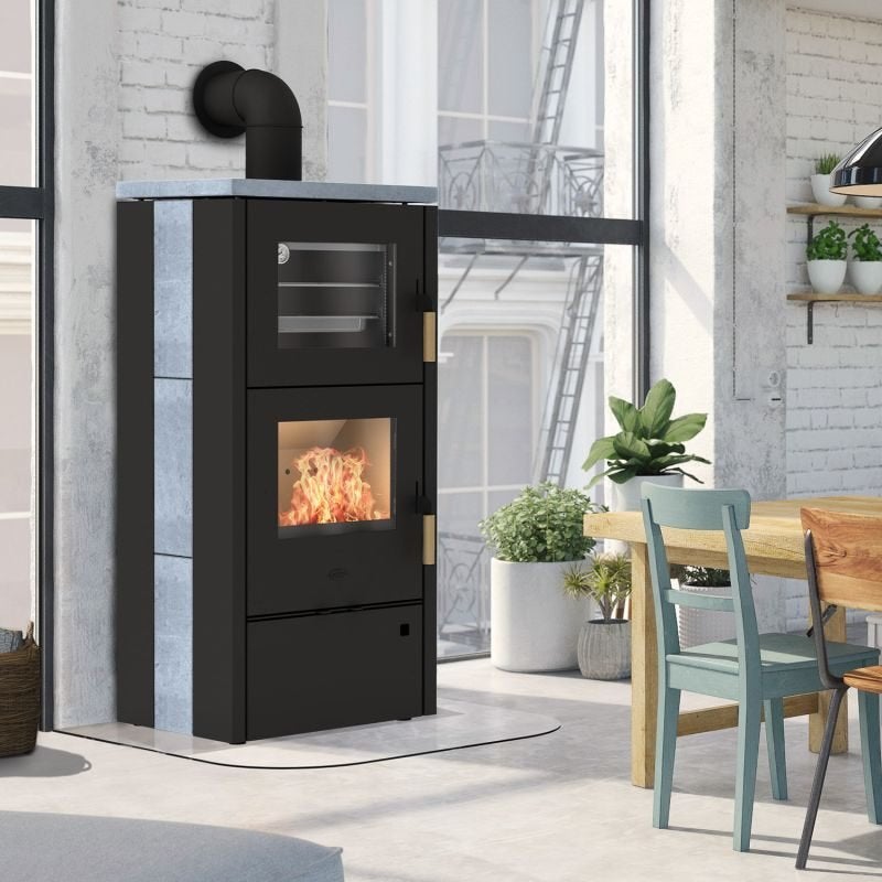 Fireplace Inda met Bakoven, Ophalen, Vrijstaand, Hout, Nieuw
