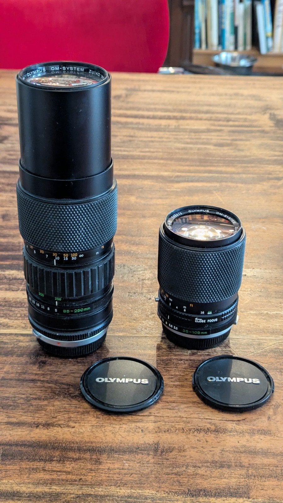 Olympus OM Zuiko 35-105mm & 85-250mm Vakantie Set, Ophalen of Verzenden, 1980 tot heden, Lens of Lenzen