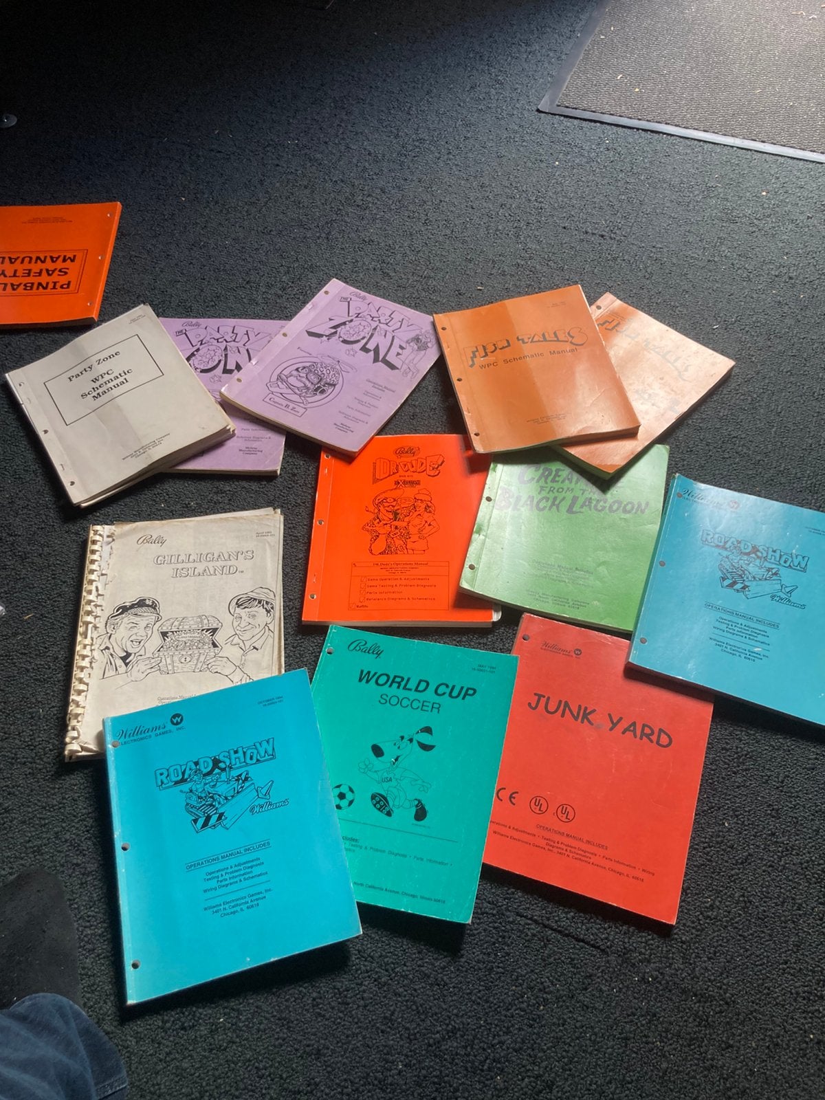 Diverse flipperkast manuals bally Williams, Verzamelen, Automaten | Flipperkasten, Ophalen, Zo goed als nieuw, Flipperkast, Williams