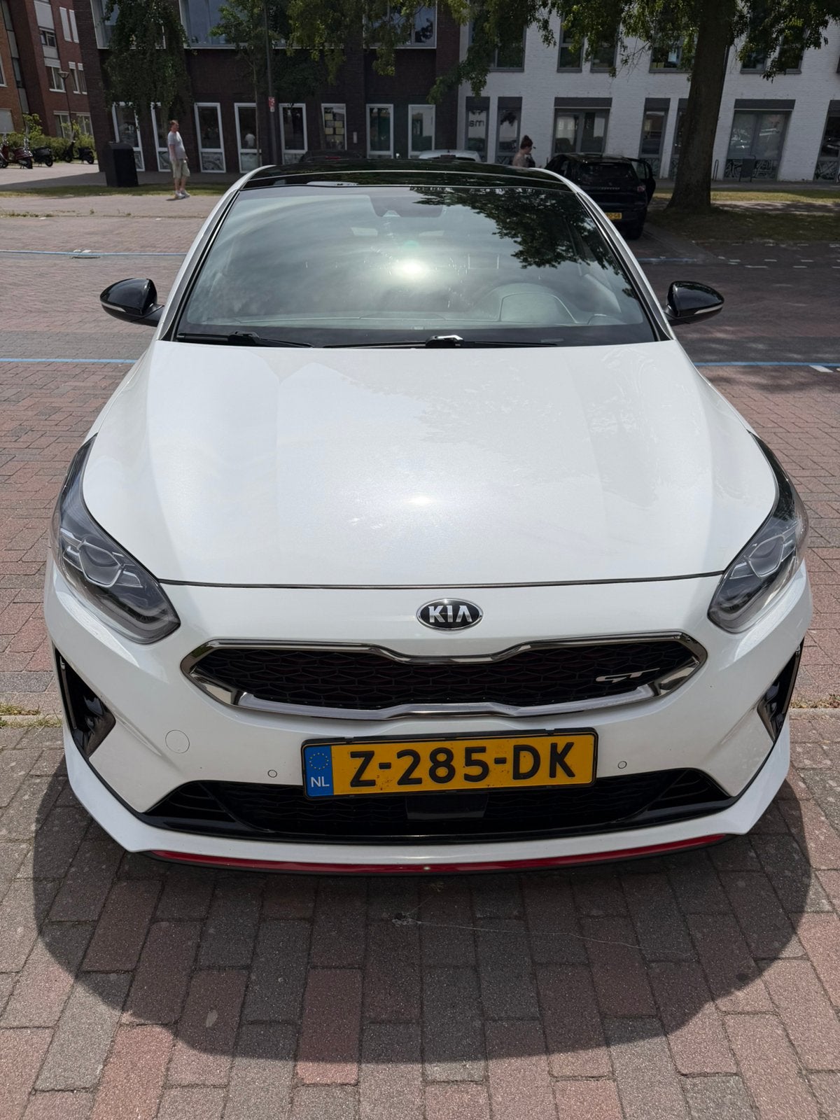 Kia (Pro) Cee d 1.6 T-gdi 204pk Ecodynamics Dct7 2018 Wit, Auto's, Kia, Wit, Stationwagon, Parkeerassistent, 16 km/l