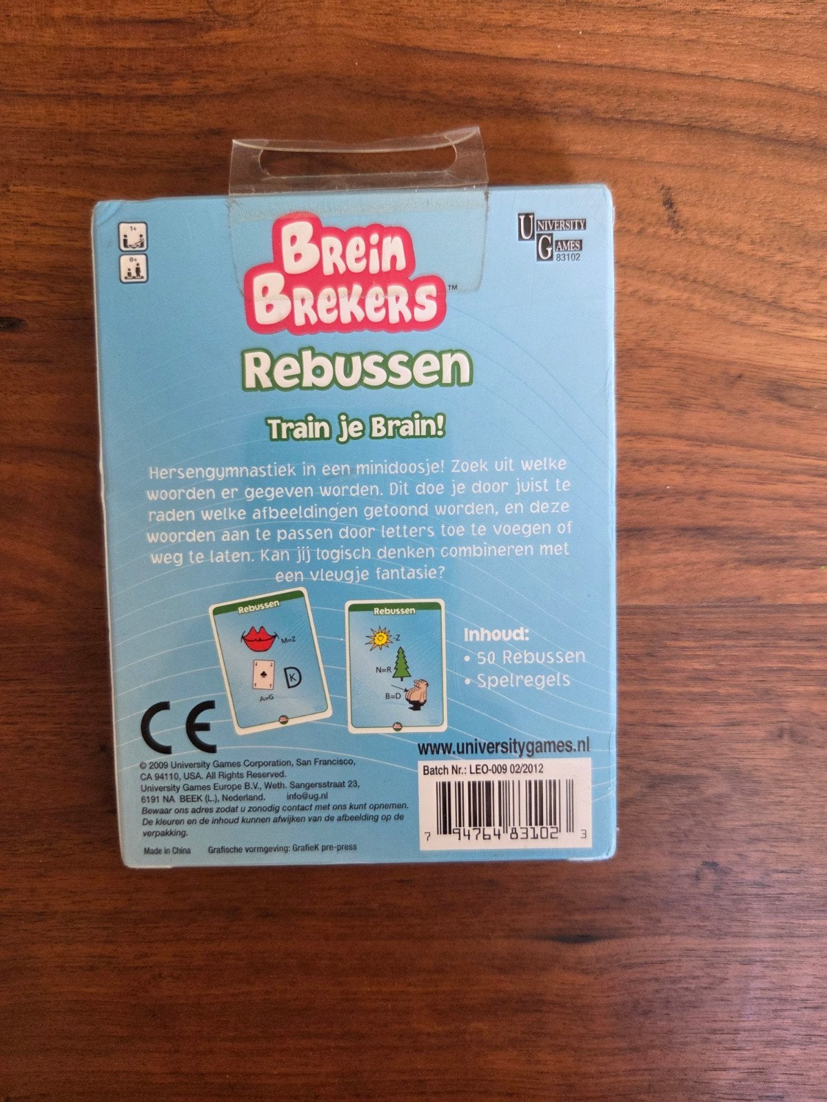 Brein Brekers: Rebussen - Train je Brein!, Vijf spelers of meer, Ophalen of Verzenden, Nieuw, University Games