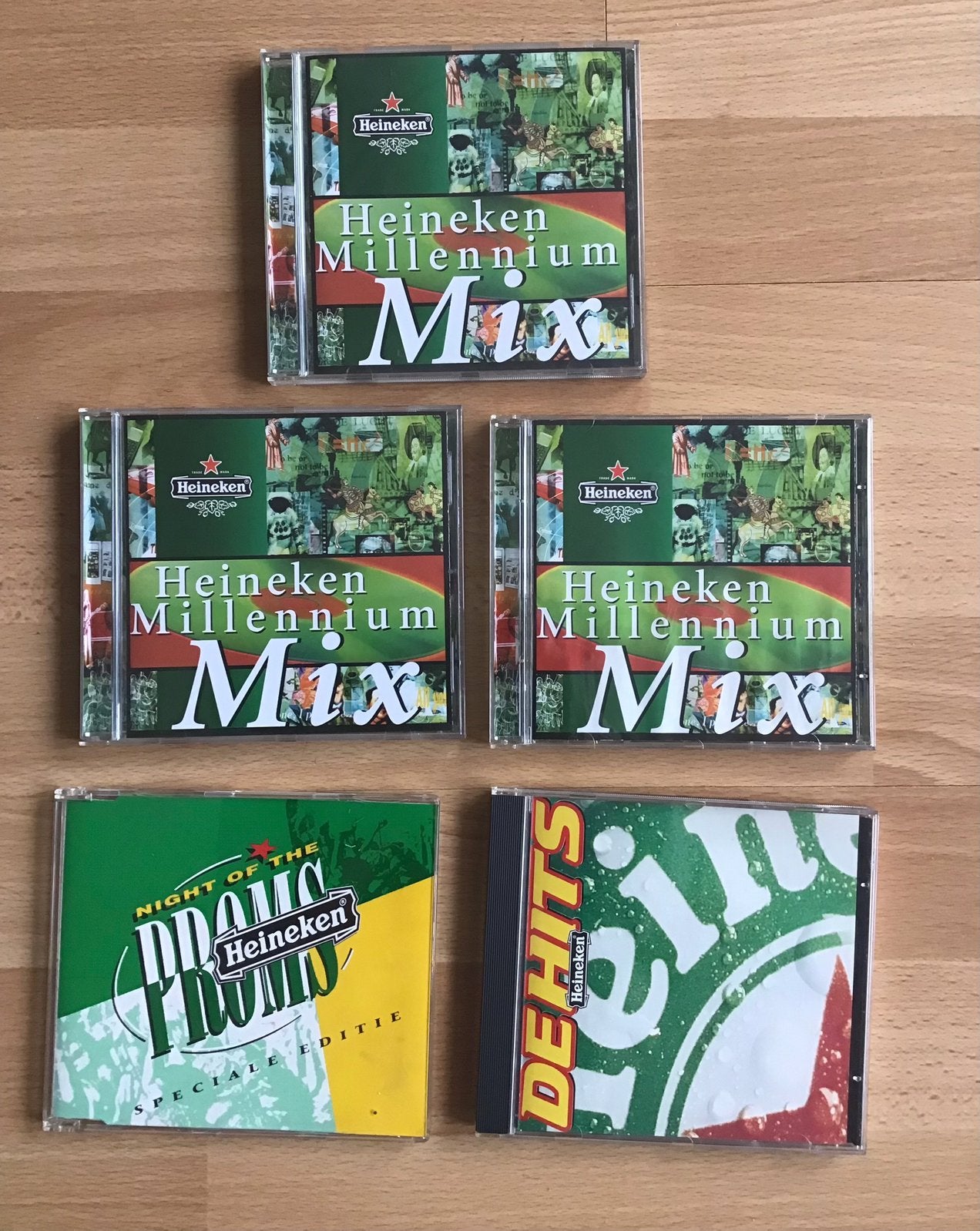 Heineken cd’s 5 stuks oa De Hits en Millennium mix, Ophalen of Verzenden, Zo goed als nieuw, Pop