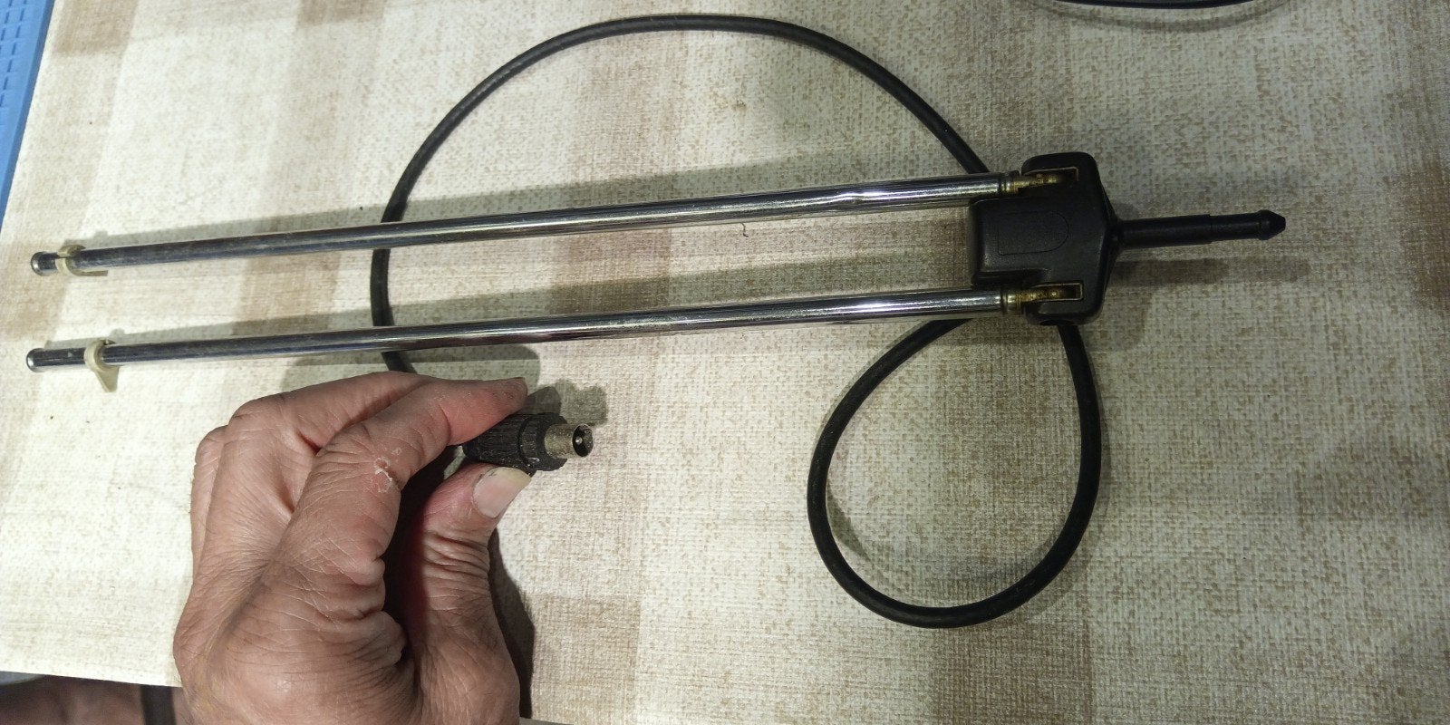 Vintage Zwart-wit TV Antenne Jaren '60-'80, Ophalen of Verzenden, Gebruikt