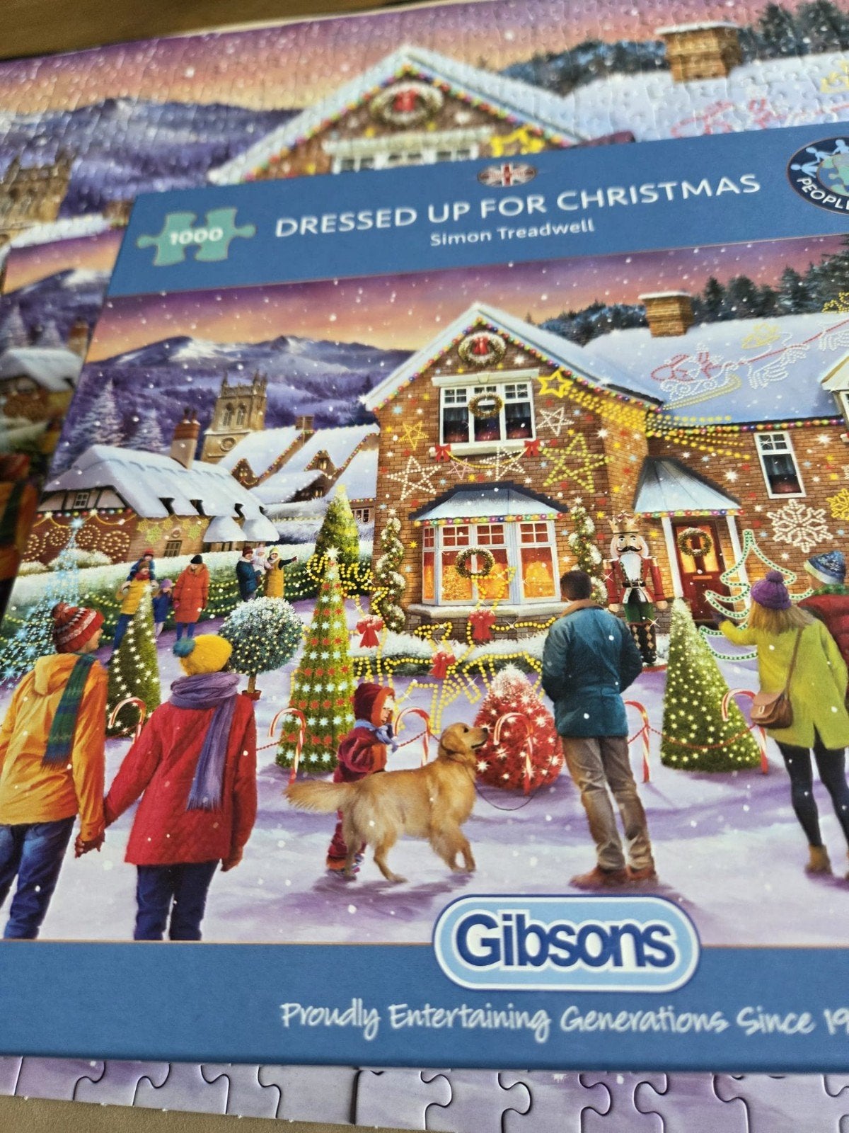 Gibsons Dressed Up For Christmas Legpuzzel 1000 stukjes, Ophalen of Verzenden, Meer dan 50 stukjes, Zo goed als nieuw, 6 jaar of ouder