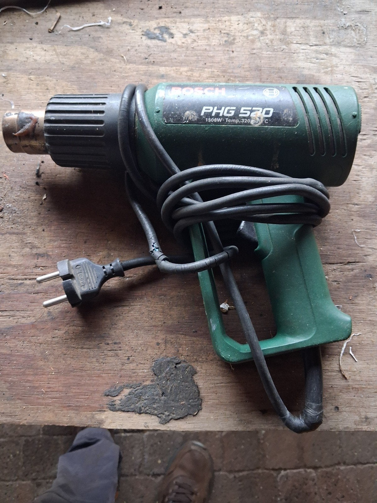 Bosch PHG 520 Verfbrander / Heteluchtpistool, Ophalen of Verzenden, Gebruikt, Overige typen