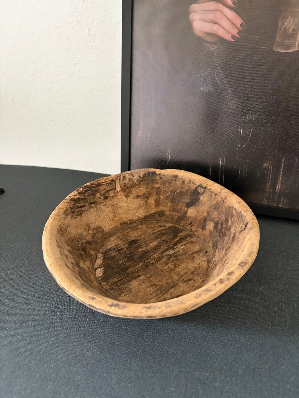 Rustiek houten schaaltje - Sober en landelijk decor, Ophalen of Verzenden