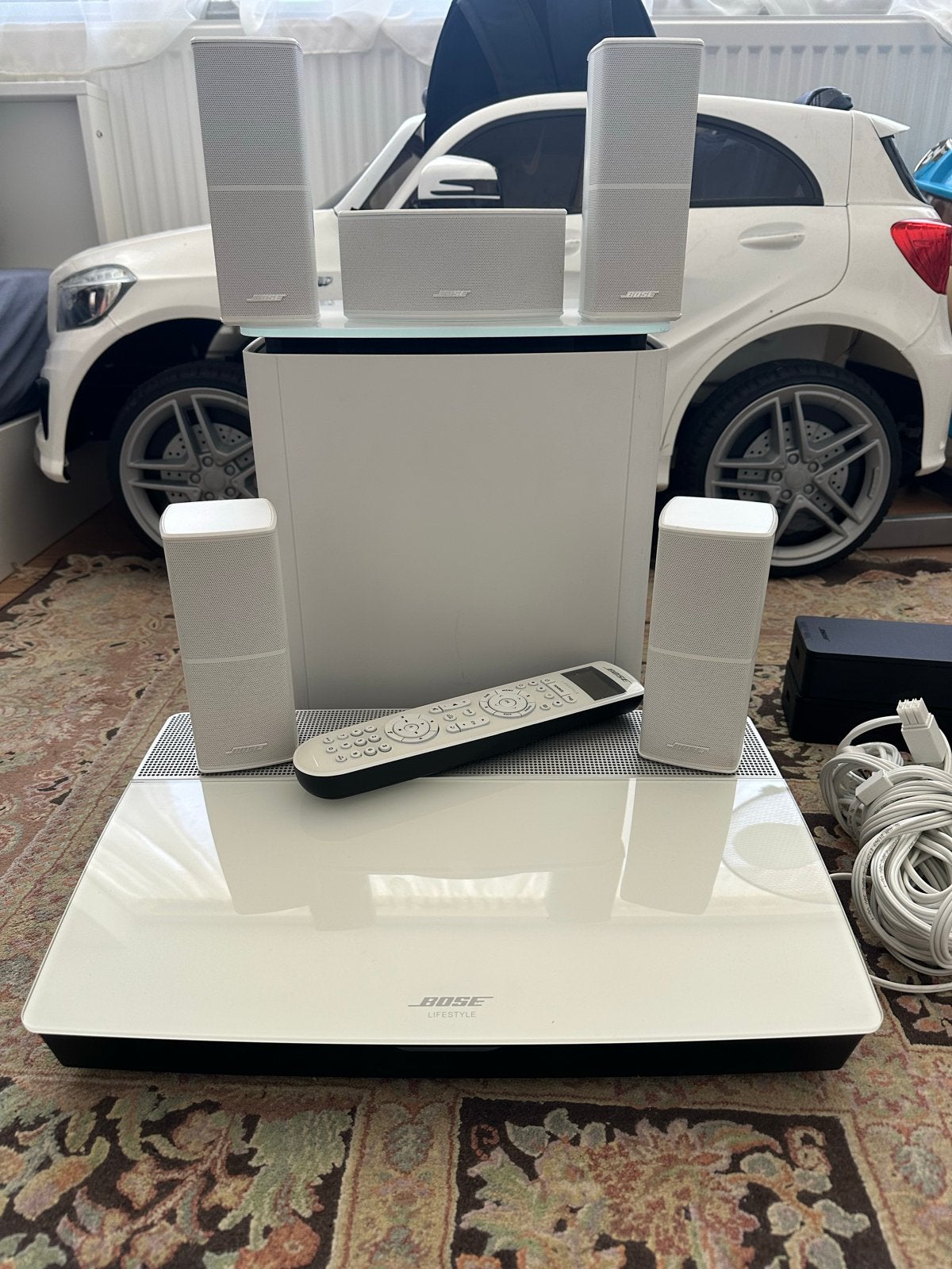 Bose Lifestyle 600 Home Entertainment Systeem Wit, 70 watt of meer, Zo goed als nieuw, 5.1-systeem, Overige spelers