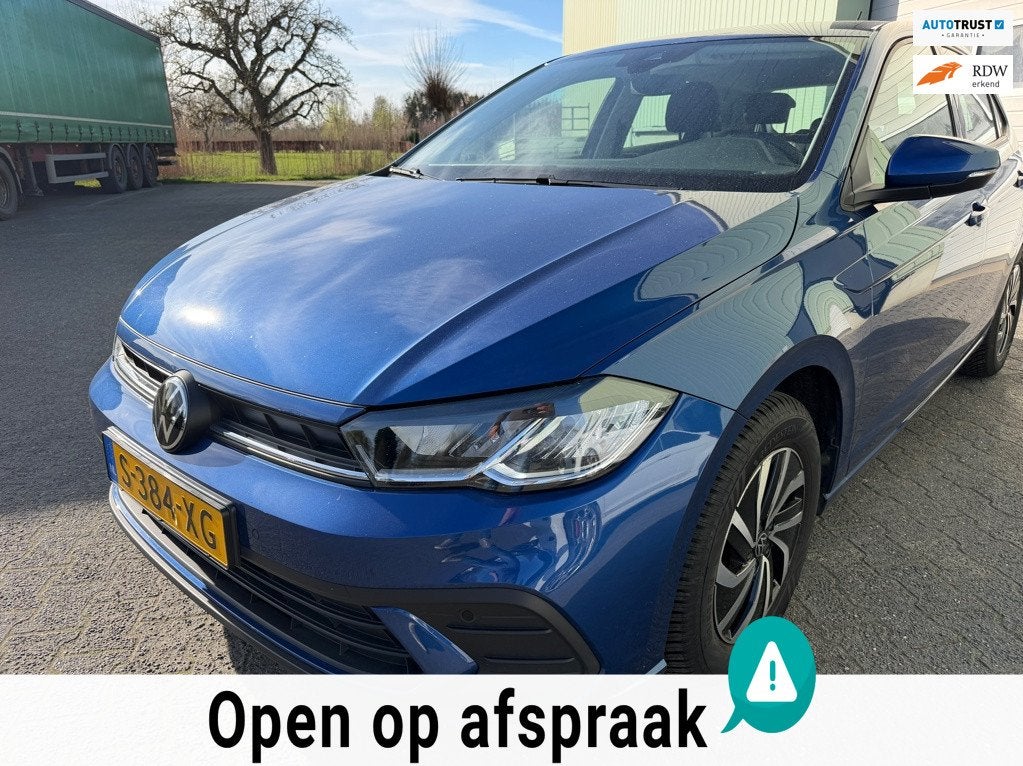 Volkswagen Polo 1.0 TSI Life Airco|Navigatie|Lm velgen|Metaa, Auto's, Volkswagen, Voorwielaandrijving, Gebruikt, Euro 6, Blauw