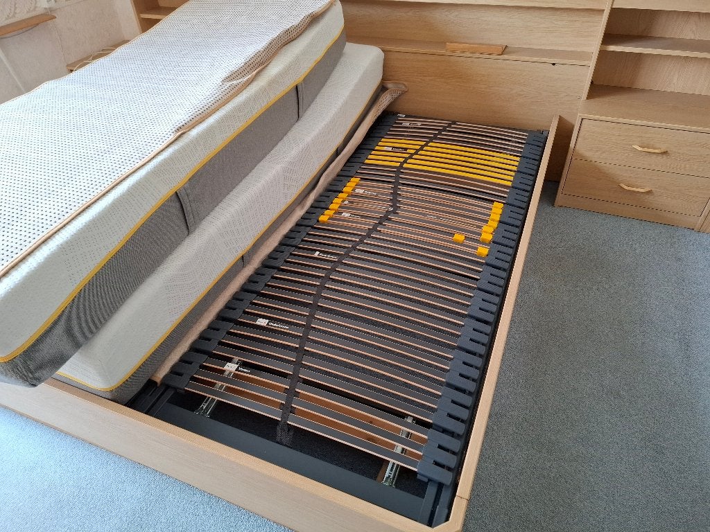 2 lattenbodems 80 x 200 cm, Ophalen, Gebruikt, Tweepersoons, Bedbodem