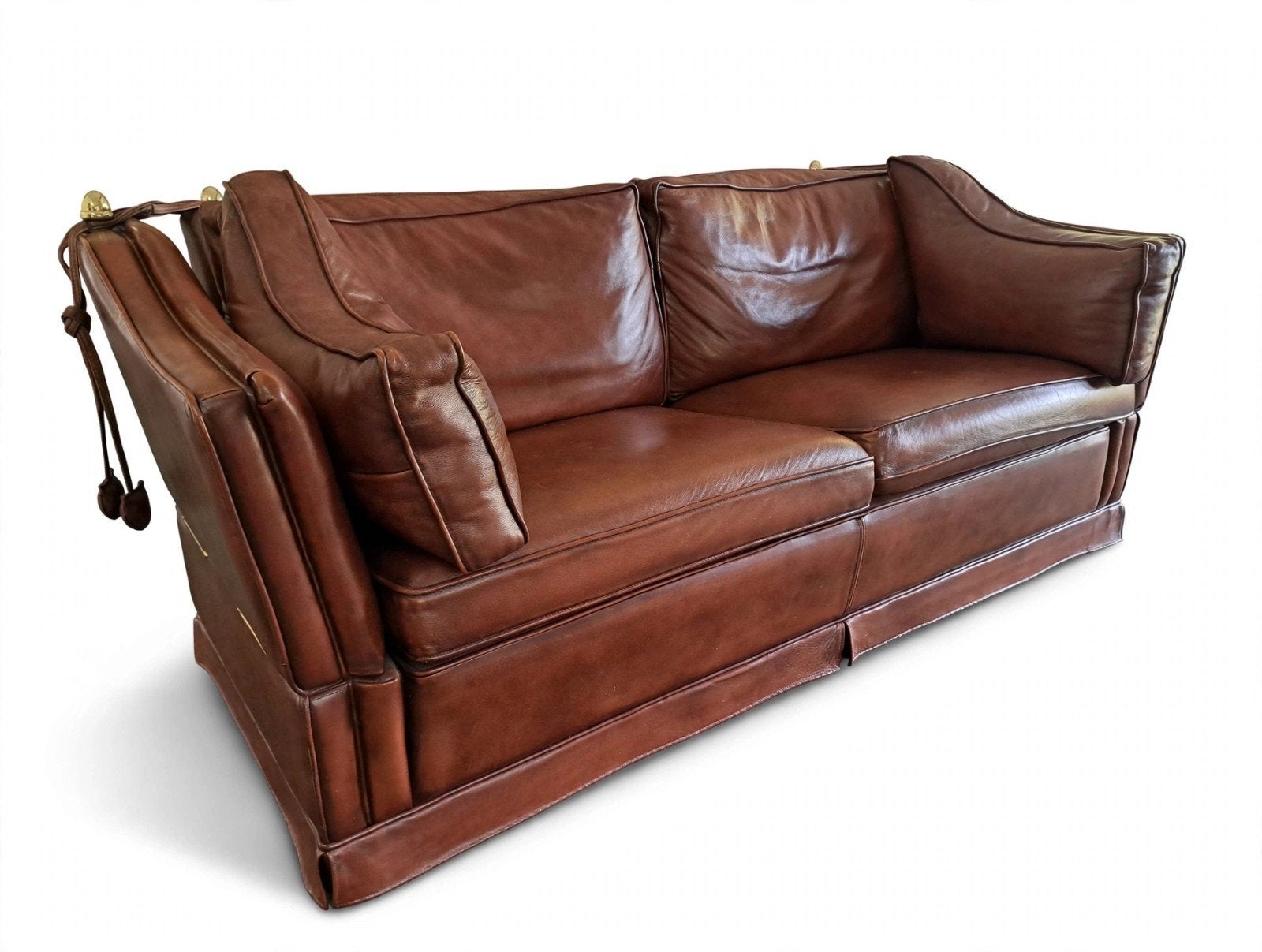 Knole 2-zits Bank + 2 Fauteuils - Chesterfield stijl, Huis en Inrichting, Ophalen, Gebruikt, Tweepersoons, Rechte bank